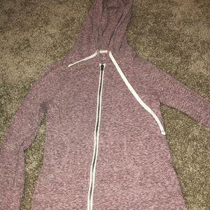 Aeropostale maroon hooded jacket size small